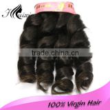 Cheap human virgin hair pieces / quee weave mongolian virgin hair