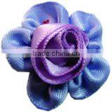 Good Qulaity Small Organza Flowers For Clothes/Little Flowers For Girls' Hair Clips thumbnail-4