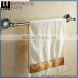 China Supplier Zinc Alloy Chrome Finishing Bathroom Accessories Wall Mounted Single Towel Bar