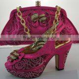 Retail and Wholesale Ladies Handbag and Ladies Shoes for Set 5 Different Colors