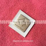 Red Leather Metal Logo Tag,metal Brand Logo Leather Label thumbnail-6