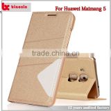 Top quality fashion style leather for huawei maimang 5 cell phone case