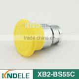 40mm Mushroom Emergency Stop Waterproof Push Button Cap Yellow XB2-BS55C