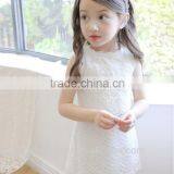 Little Girls Pure White Summer Casual Dress Beautiful Kids White Lace Flower Girl Dress Little Girls Cotton Summer Dresses thumbnail-5