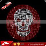 Skull Rhinestone Diamante Crystal Iron On T Shirt Design Transfer