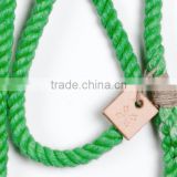 Dog lead pet supplies dog collar dog leash: Small or medium grass cotton rope leash