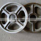 ISO 9001-2008 v Belt Pulley Four Spoked Style Iron Cast Parts,crane Castings Parts,cast Iron