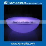 PE Ploythene Colorful Round Coffee Table Led Coffee Table LED Furniture thumbnail-2