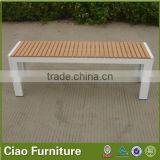 Garden Cheap Plastic Wood Beach Side Long Bench for Sale thumbnail-1
