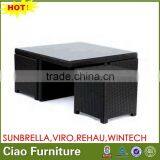 Garden Rattan Furniture Small Table Set Square Tube Set Kids thumbnail-1