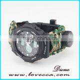 2017 Camping Camo Parachute Watch Multi-functional Survival Waterproof Watch thumbnail-3