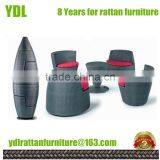 Youdeli Rattan Garden Outdoor Patio Table Furniture thumbnail-1