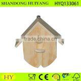 Small Wood Bird House Hanging Outside thumbnail-1