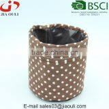 With Polka Dot Printing Decorative Fabric Flower Pot Covers thumbnail-3