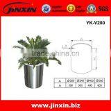 Stainless Steel Metal Round Flower Vase / Modern Metal Vase thumbnail-1