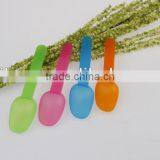 Plastic Bent Gram Spoon in Many Colors