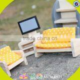 Wholesale Kids Furniture Toys Wooden Doll House Furniture Best Children Wooden Miniature Doll House Furniture W06B055-S thumbnail-4