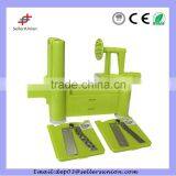 Spiral Manual Fruit Vegetable Cutter, As Seen On Tv Tri-blade Plastic Spiral Vegetable Slicer thumbnail-2