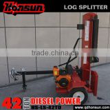 186F 9HP 42 ton hydraulic diesel wood splitter