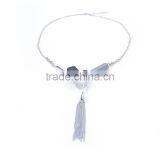 Assorted Geometric Beads Chain Necklace Long Chain Tassel Necklace thumbnail-6