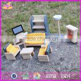 2017 New Design Children Pretend Play Wooden Dollhouse Furniture Sets W06B055 thumbnail-3