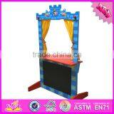 2016 New Products Tabletop Funny Wooden Puppet Stage for Kids W10D142 thumbnail-4