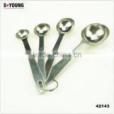 42143 4 Pcs Stainless Steel Nesting Measuring Cups and Spoons Set thumbnail-2