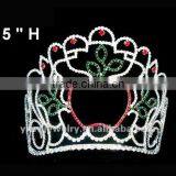 HC172-0008 High-Grade Rhinestone Colored Pageant Crown &Tiara 2017 In Halo thumbnail-1
