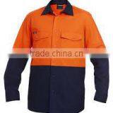 Factory Custom Short Sleeves Cotton Safety Shirts Fluorescent Hi Vis Work Shirts thumbnail-2