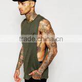 OEM Loose Green Deep Cut Gym Tank Top thumbnail-3