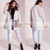 2016 New Style Girls Grey Wool Cocoon Coats Elegant Design thumbnail-6