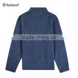 Wholesale 100 Polyester Sweaterfleece Men Custom Jacket thumbnail-2