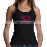 Wholesale White Plain Tank Tops Custom Rhinestone And Printing Design For Men And Women thumbnail-6