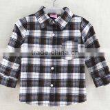 Cheap Wholesale Online Kids Boys Fashion Plaid Check Shirts With Chest Pocket thumbnail-4