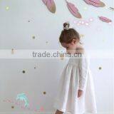 Little Girls Summer Linen Long Sleeves Girl Clothing Design Baby Clothes Dresses thumbnail-5