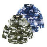 S33443W Boys Long Sleeve Shirt Cotton Boys Camouflage Blouse thumbnail-1