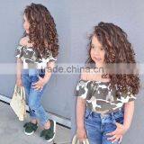 S17441A Sweet Girl Clothing Ruffle Girl Outfits Wholesale Children's Boutique Clothing thumbnail-3