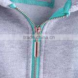 Plain Fleece Zipper Up Casual Hoodie Jacket For Men thumbnail-2