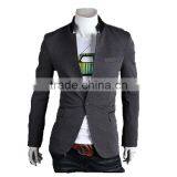 MOQ 1 pc Cotton and Polyester Mixed Stand Collar British Style Tunic Suit for Man thumbnail-5