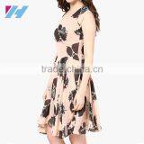 New Fashion Ladies Clothes Sleeveless Pleated Elegant Midi Skater Dress thumbnail-2