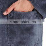 Luxury Men's Thermal Coral Fleece Bathrobe Dressing Gown thumbnail-3