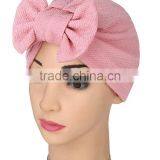 2017 Spring and Summer Europe and the United States Trade India Headscarf Hat Head Cap Bowknot Pineapple Flower Muslim Cap thumbnail-2