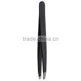 2016 High Quality Lowest Price Black High Quality Stainless Steel Slanted Tip Eyebrow Tweezer Hair Removal Makeup Clip Tool thumbnail-1