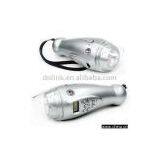 Cord Pulling LED Flashlight With Radio