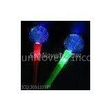 Red, Blue, Green Light - Up Multi Colors Fibre Optick Ball Wand / Flashing Wands
