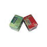 Tinplate Painting Tin Tea Canisters For Cookie Storage Red / Green Tin Boxes thumbnail-1