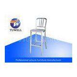 Heavy Duty Modern Brushed Aluminum Emeco Navy Salem Cafe Bar Chair Barstool