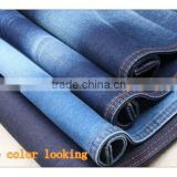 11.2oz black colored cotton lycra denim fabric