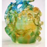 Crystal Ornaments--------Liu li Orchid Pen Holder