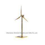 Diecast Zinc Alloy and ABS Plastic Blades Solar Wind Generator Model